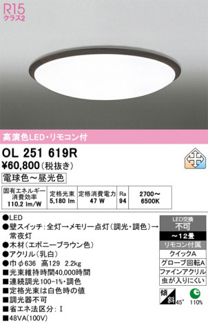 ñ�ʲ���ODELIC �����ǥ�å� LED ������󥰥饤�� OL251619R | ���������̿����䡦����ƥꥢ���������Ρڥ饤�ȥ��������