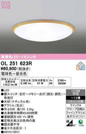 ñ�ʲ���ODELIC �����ǥ�å� LED ������󥰥饤�� OL251623R | ���������̿����䡦����ƥꥢ���������Ρڥ饤�ȥ��������