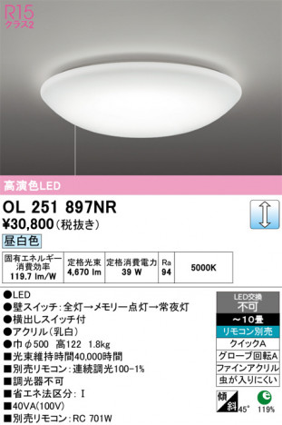 ñ�ʲ���ODELIC �����ǥ�å� LED ������󥰥饤�� OL251897NR | ���������̿����䡦����ƥꥢ���������Ρڥ饤�ȥ��������