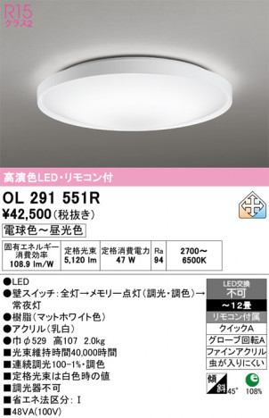 ñ�ʲ���ODELIC �����ǥ�å� LED ������󥰥饤�� OL291551R | ���������̿����䡦����ƥꥢ���������Ρڥ饤�ȥ��������