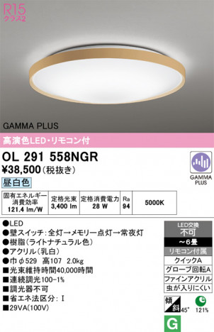 ñ�ʲ���ODELIC �����ǥ�å� LED ������󥰥饤�� OL291558NGR | ���������̿����䡦����ƥꥢ���������Ρڥ饤�ȥ��������