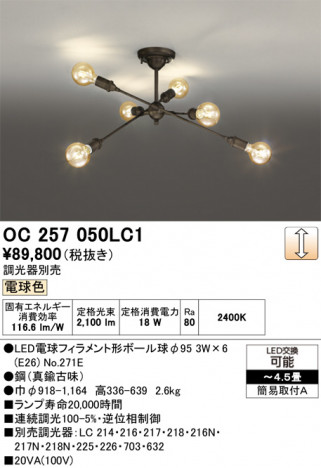 ñ�ʲ���ODELIC �����ǥ�å� LED �����ǥꥢ OC257050LC1 | ���������̿����䡦����ƥꥢ���������Ρڥ饤�ȥ��������
