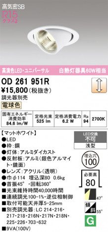 ñ�ʲ���ODELIC �����ǥ�å� LED ������饤�� OD261951R | ���������̿����䡦����ƥꥢ���������Ρڥ饤�ȥ��������