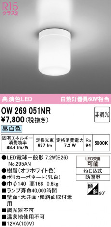 ñ�ʲ���ODELIC �����ǥ�å� LED �Х��롼��饤�� OW269051NR | ���������̿����䡦����ƥꥢ���������Ρڥ饤�ȥ��������