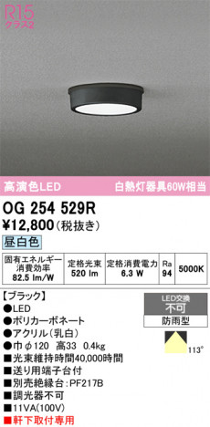 ñ�ʲ���ODELIC �����ǥ�å� LED �������ƥꥢ�饤�� OG254529R | ���������̿����䡦����ƥꥢ���������Ρڥ饤�ȥ��������