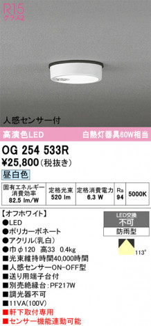 ñ�ʲ���ODELIC �����ǥ�å� LED �������ƥꥢ�饤�� OG254533R | ���������̿����䡦����ƥꥢ���������Ρڥ饤�ȥ��������
