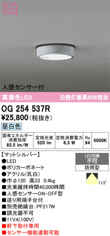ñ�ʲ���ODELIC �����ǥ�å� LED �������ƥꥢ�饤�� OG254537R | ���������̿����䡦����ƥꥢ���������Ρڥ饤�ȥ��������