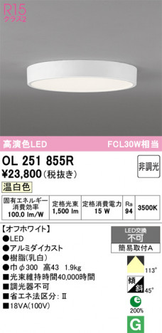 ñ�ʲ���ODELIC �����ǥ�å� LED ����������󥰥饤�� OL251855R | ���������̿����䡦����ƥꥢ���������Ρڥ饤�ȥ��������