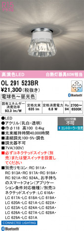 ñ�ʲ���ODELIC �����ǥ�å� LED ����������󥰥饤�� OL291523BR | ���������̿����䡦����ƥꥢ���������Ρڥ饤�ȥ��������