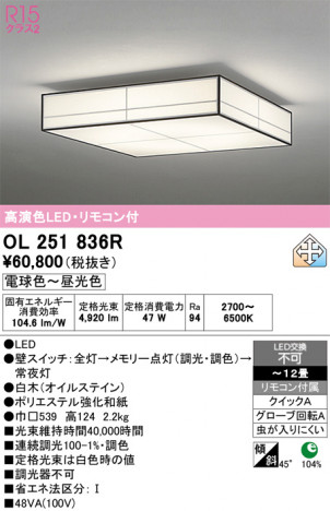 ñ�ʲ���ODELIC �����ǥ�å� LED ������󥰥饤�� OL251836R | ���������̿����䡦����ƥꥢ���������Ρڥ饤�ȥ��������