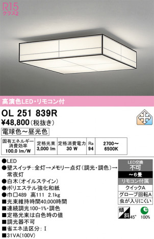 ñ�ʲ���ODELIC �����ǥ�å� LED ������󥰥饤�� OL251839R | ���������̿����䡦����ƥꥢ���������Ρڥ饤�ȥ��������