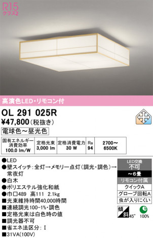 ñ�ʲ���ODELIC �����ǥ�å� LED ������󥰥饤�� OL291025R | ���������̿����䡦����ƥꥢ���������Ρڥ饤�ȥ��������