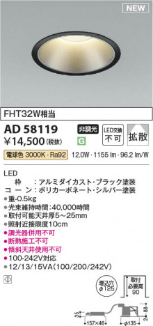 ���β��� | KOIZUMI �������߾��� LED������饤�� AD58119 | ���������̿����䡦����ƥꥢ���������� �饤�ȥ�������