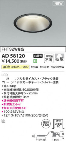 ���β��� | KOIZUMI �������߾��� LED������饤�� AD58120 | ���������̿����䡦����ƥꥢ���������� �饤�ȥ�������