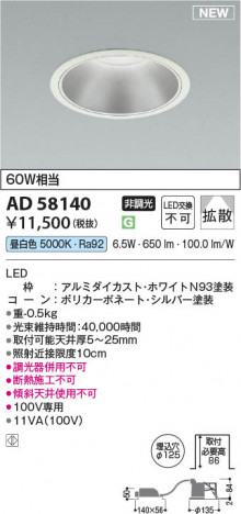 ���β��� | KOIZUMI �������߾��� LED������饤�� AD58140 | ���������̿����䡦����ƥꥢ���������� �饤�ȥ�������