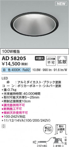 ���β��� | KOIZUMI �������߾��� LED������饤�� AD58205 | ���������̿����䡦����ƥꥢ���������� �饤�ȥ�������