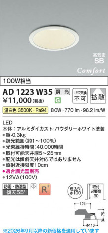 ���β��� | KOIZUMI �������߾��� LED�ⵤ̩SB������饤�� AD1223W35 | ���������̿����䡦����ƥꥢ���������� �饤�ȥ�������