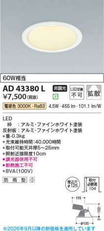 ���β��� | KOIZUMI �������߾��� LED������饤�� AD43380L | ���������̿����䡦����ƥꥢ���������� �饤�ȥ�������