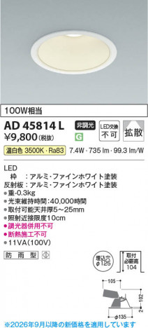 ���β��� | KOIZUMI �������߾��� LED������饤�� AD45814L | ���������̿����䡦����ƥꥢ���������� �饤�ȥ�������