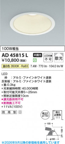 ���β��� | KOIZUMI �������߾��� LED������饤�� AD45815L | ���������̿����䡦����ƥꥢ���������� �饤�ȥ�������