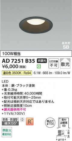 ���β��� | KOIZUMI �������߾��� LED�ⵤ̩SB������饤�� AD7251B35 | ���������̿����䡦����ƥꥢ���������� �饤�ȥ�������