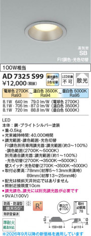 ���β��� | KOIZUMI �������߾��� LED�ⵤ̩SB������饤�� AD7325S99 | ���������̿����䡦����ƥꥢ���������� �饤�ȥ�������