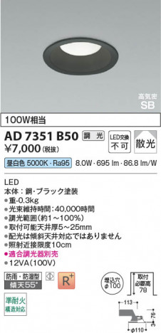 ���β��� | KOIZUMI �������߾��� LED�ⵤ̩SB������饤�� AD7351B50 | ���������̿����䡦����ƥꥢ���������� �饤�ȥ�������