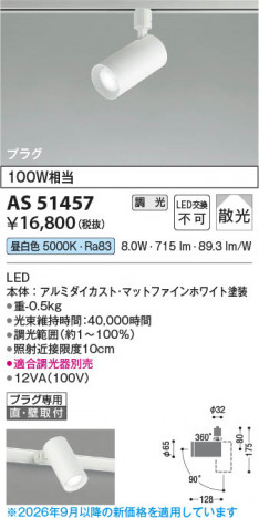 ���β��� | KOIZUMI �������߾��� LED���ݥåȥ饤�� AS51457 | ���������̿����䡦����ƥꥢ���������� �饤�ȥ�������