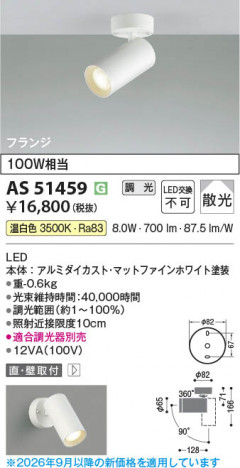 ���β��� | KOIZUMI �������߾��� LED���ݥåȥ饤�� AS51459 | ���������̿����䡦����ƥꥢ���������� �饤�ȥ�������