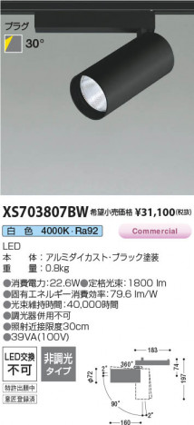 ���β��� | KOIZUMI �������߾��� LED���ݥåȥ饤�� XS703807BW | ���������̿����䡦����ƥꥢ���������� �饤�ȥ�������