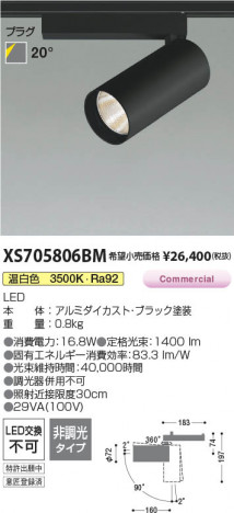 ���β��� | KOIZUMI �������߾��� LED���ݥåȥ饤�� XS705806BM | ���������̿����䡦����ƥꥢ���������� �饤�ȥ�������