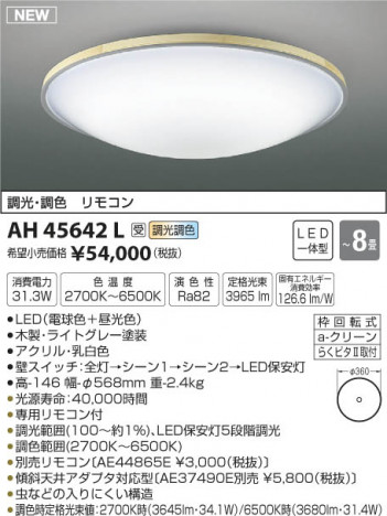 �������߾��� KOIZUMI ������� LED���ŵ忧��������� AH45642L �ᥤ��̿�