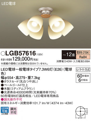 Panasonic �����ǥꥢ LGB57616 �ᥤ��̿�