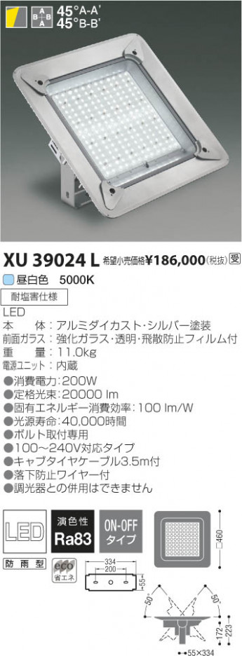 �������߾��� KOIZUMI LED�ޥ���١����饤�� XU39024L ���β���