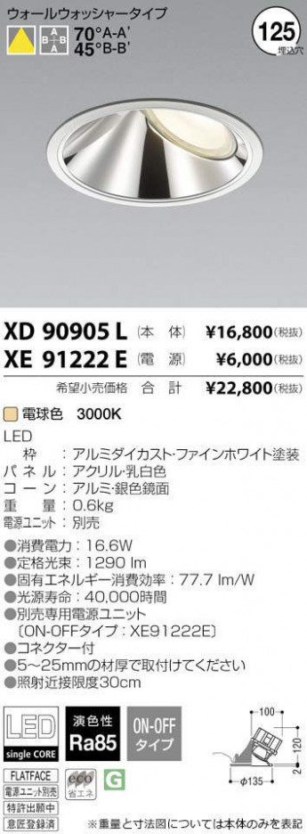 �������߾��� KOIZUMI LED ������饤�� XD90905L �ᥤ��̿�