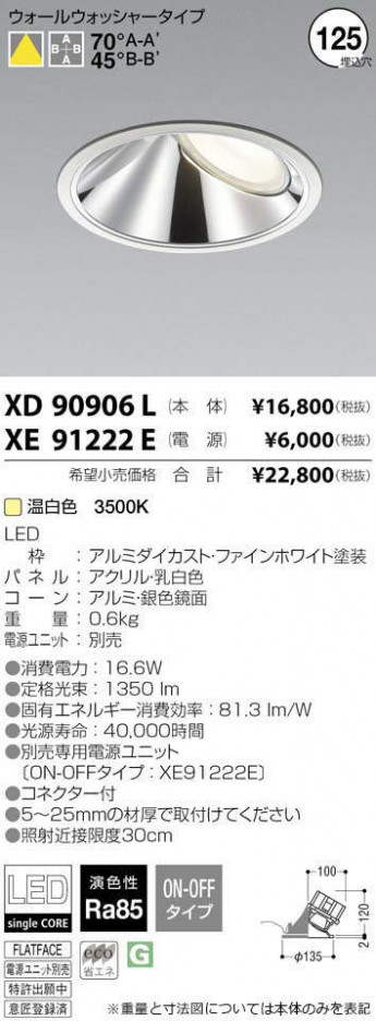 �������߾��� KOIZUMI LED ������饤�� XD90906L �ᥤ��̿�