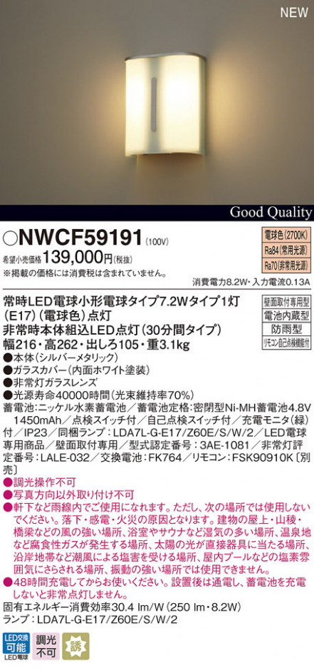Panasonic ������ϩͶƳ�� NWCF59191 �ᥤ��̿�