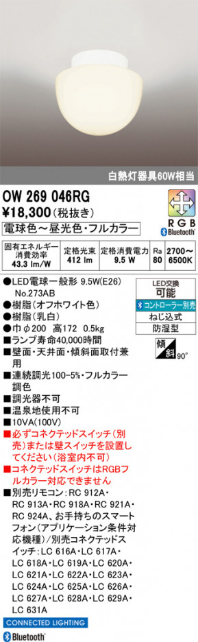 ñ�ʲ���ODELIC �����ǥ�å� LED �Х��롼��饤�� OW269046RG | ���������̿����䡦����ƥꥢ���������Ρڥ饤�ȥ��������