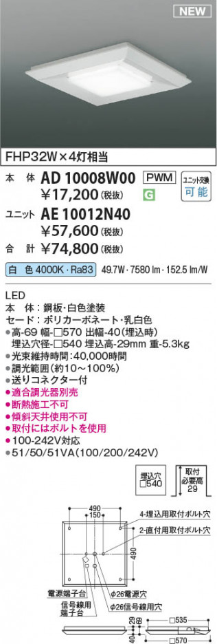 ���β��� | KOIZUMI �������߾��� LED��˥å� AE10012N40 | ���������̿����䡦����ƥꥢ���������� �饤�ȥ�������