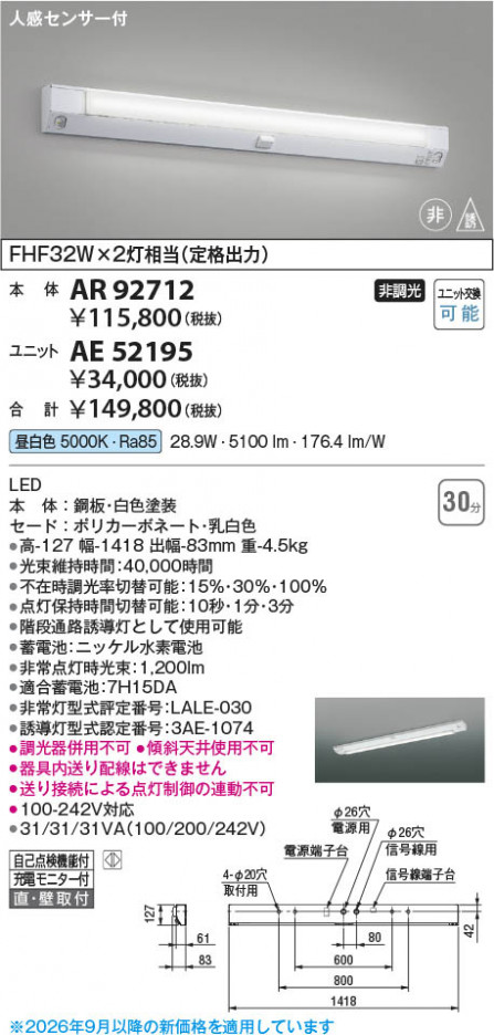 ���β��� | KOIZUMI �������߾��� LED��˥å� AE52195 | ���������̿����䡦����ƥꥢ���������� �饤�ȥ�������