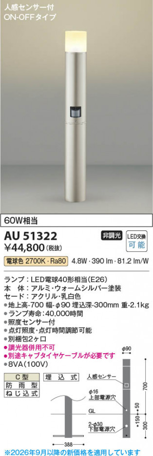 ���β��� | KOIZUMI �������߾��� LED�����ǥ�饤�� AU51322 | ���������̿����䡦����ƥꥢ���������� �饤�ȥ�������