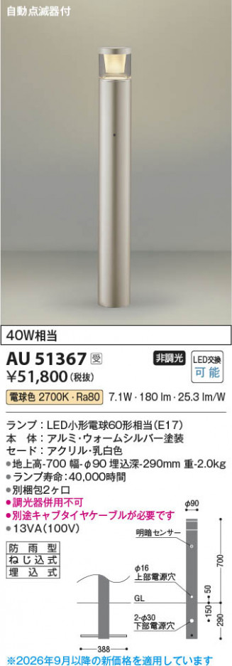 ���β��� | KOIZUMI �������߾��� LED�����ǥ�饤�� AU51367 | ���������̿����䡦����ƥꥢ���������� �饤�ȥ�������