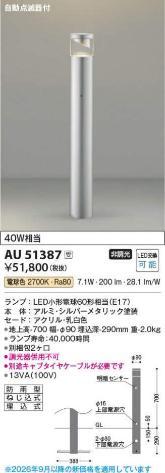 ���β��� | KOIZUMI �������߾��� LED�����ǥ�饤�� AU51387 | ���������̿����䡦����ƥꥢ���������� �饤�ȥ�������