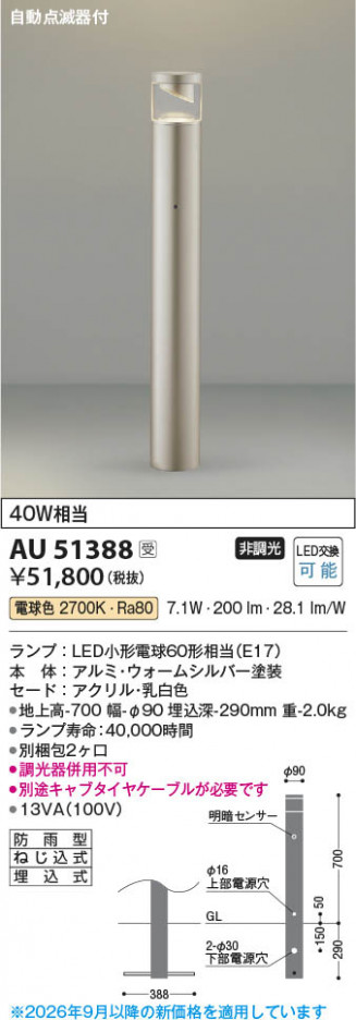���β��� | KOIZUMI �������߾��� LED�����ǥ�饤�� AU51388 | ���������̿����䡦����ƥꥢ���������� �饤�ȥ�������