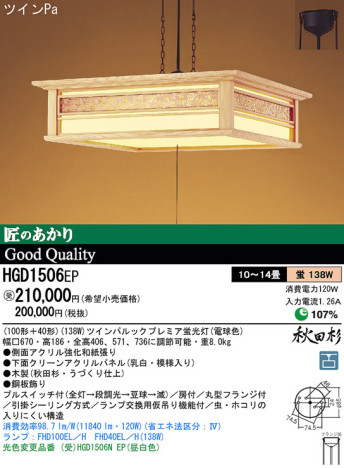 Panasonic ڥ  HGD1506EP ᥤ̿