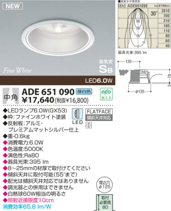 KOIZUMI LED ⵤ̩饤 ADE651090