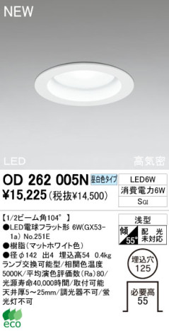 ODELIC LED 饤 OD262005N