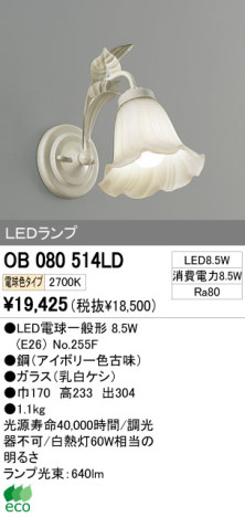 ODELIC ǥå LED ֥饱å OB080514LD ᥤ̿