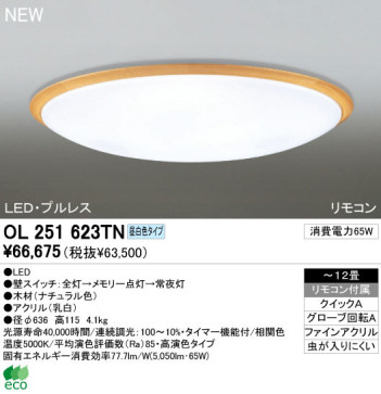 ODELIC ǥå LED 󥰥饤 OL251623TN