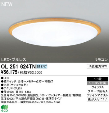 ODELIC ǥå LED 󥰥饤 OL251624TN